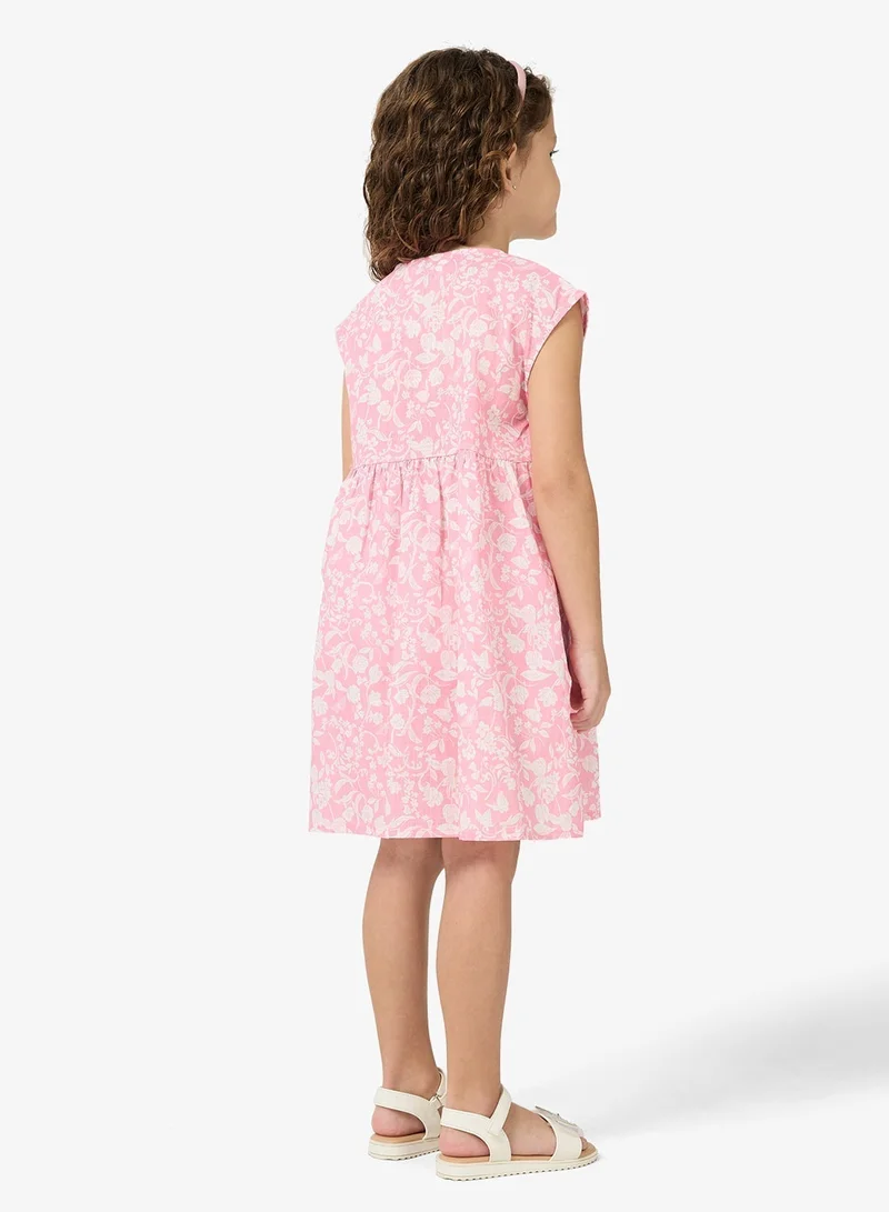 Pinata  Pink Printed Shirt Dress for Women | Best Price UAE